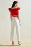 Mel Cropped Top in Red