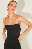 Isadora Chain Top in Black