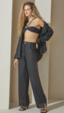 Lara Linen Pants in Black