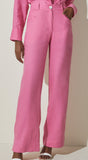 Lara Linen Pants in Pink