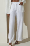 Lara Linen Pants in White