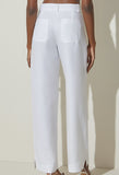 Lara Linen Pants in White