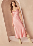 Marjorie Slip Dress in Fuchsia Pink