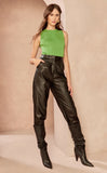 Eduarda Faux Leather Pants