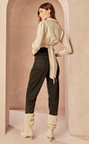 Kiara Crop Shirt in Nude