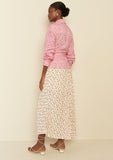 Liberty Cotton Nubia Skirt in Off White