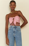 Nubia Cotton Top in Pink