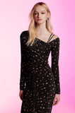 Monique Midi Dress in Black