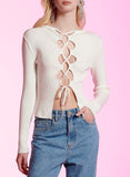 Karina knit Top in Off White