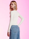 Karina knit Top in Off White