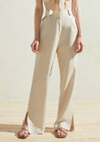 Naomi Linen Pants in Nude