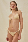 Fabi Bikini Set in Gold Lurex