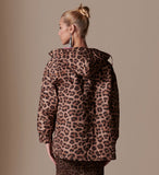 Leopard Reversible Parka Jacket