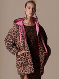 Leopard Reversible Parka Jacket