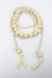 Tie Satin Strap Rope Waistband - Off White