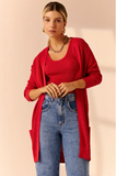 Paloma Cardigan Twin Set in Red