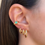 Meggy Hoops Earrings in 18k Gold Plated