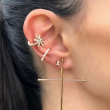 Sparkle Ear Cuff in 18k Gold Plated