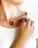 Amethyst Druze Pendant