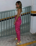 Isadora Cargo Pants in Pink