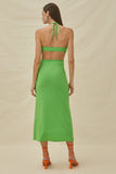 Shantal Dress in Green Lemon