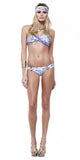 Blue Architecture Bandeau Bikini