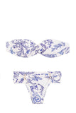 Blue Architecture Bandeau Bikini