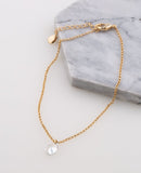 Diamond Anklet 18k Gold Plated