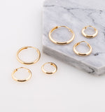 Bailey Trio of Huggies in 18k Gold Plated