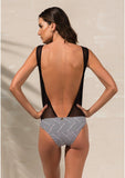 Stripe Tulle Bodysuit