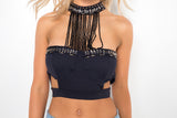 Fringe Cropped Top