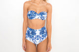 Greek Porcelain Bandeau Bikini Top