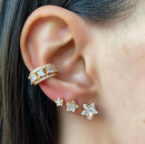 Lily Diamonds Ear Cuff in 18k Gold Plated