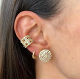Glam Circlet Earring in 18k Gold Plated