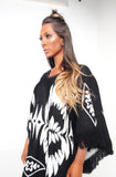 Henna Flower Poncho