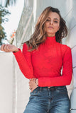 Texture Turtleneck Bodysuit