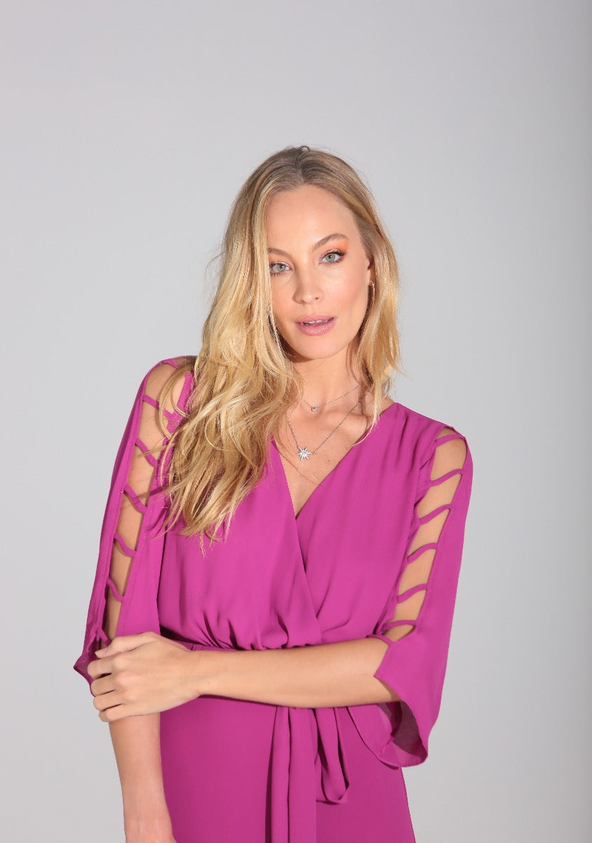 solange pink dress One Fell Swoop Solange Midi Dress Pink Size AU 8