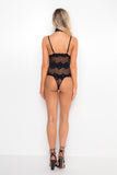 Lace Detachable Choker Bodysuit