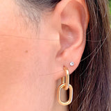 Bridgette Versatil Link Earring in 18k Gold