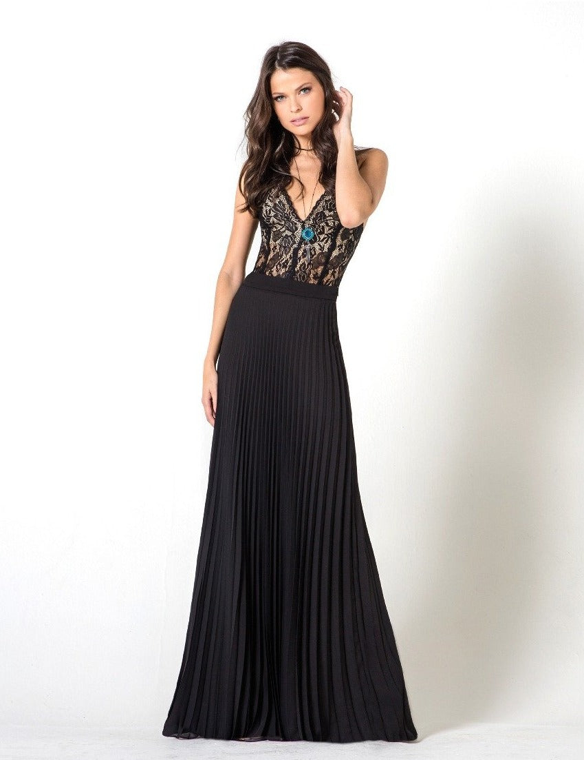 Pleated Long Skirt