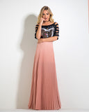 Pleated Long Skirt