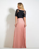 Pleated Long Skirt