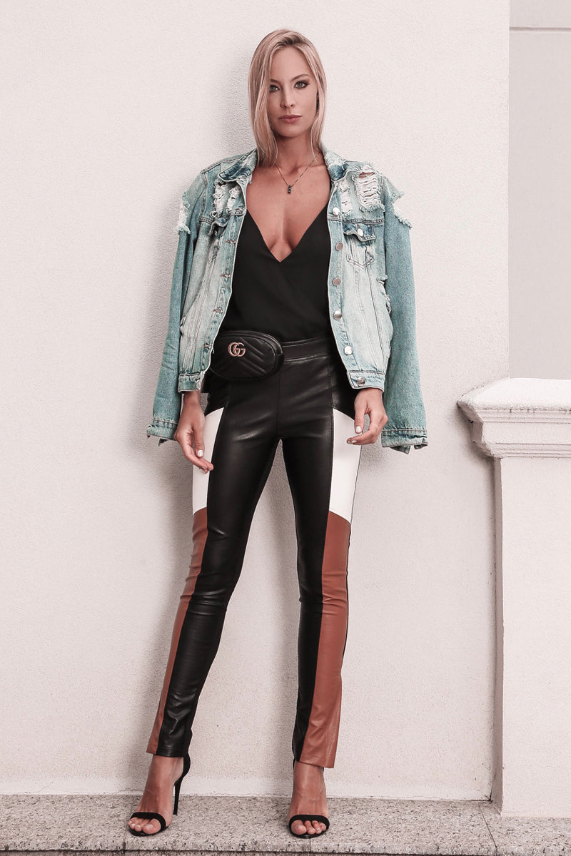 Rebecca Faux Leather Pants