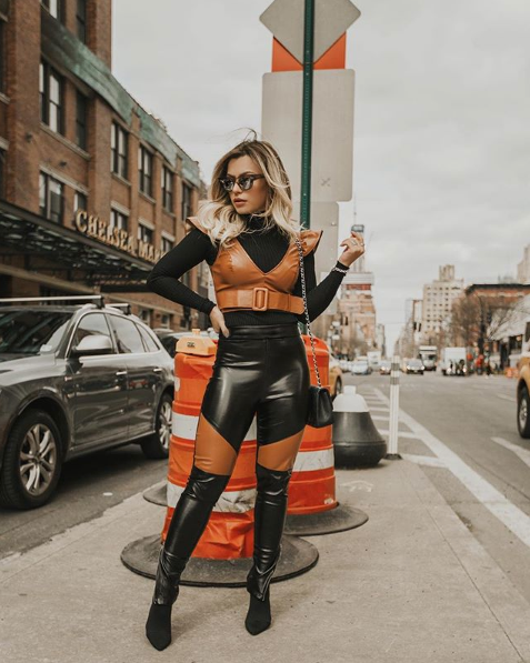 Snippet Faux Leather Pants