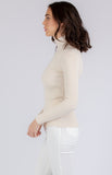 Fitted Ribbed Turtleneck Top