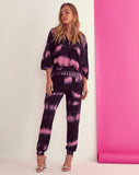 Handmade Luxury Tie Dye Hoodie Loungewear 2 Piece Set