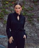 Luxury Style Loungewear 2 Piece Set in Black