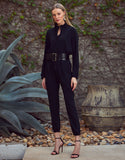 Luxury Style Loungewear 2 Piece Set in Black