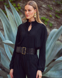 Luxury Style Loungewear 2 Piece Set in Black