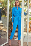 Luxury Style Loungewear 2 Piece Set in Blue